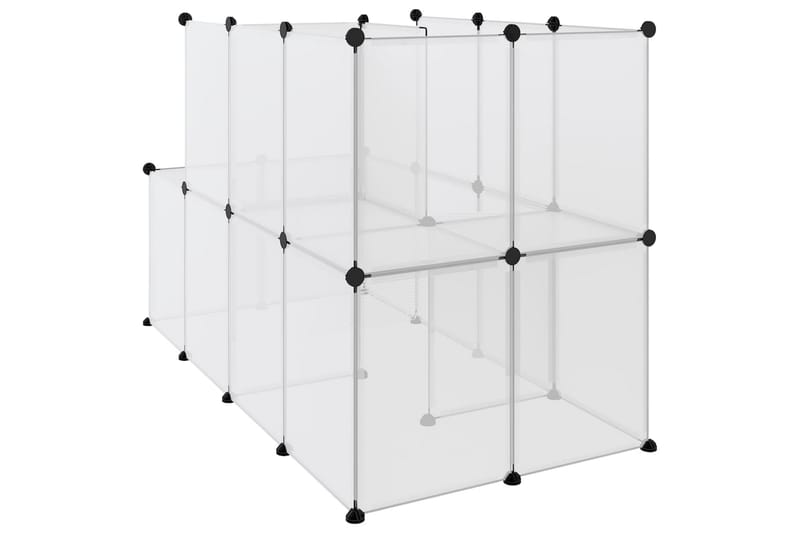 beBasic Smådyrbur gjennomsiktig 142x74x93 cm PP og stål - Gjennomsiktig - Sport & fritid - Til dyrene - Små dyr - Bur smådyr - Kaninbur & kaninhus