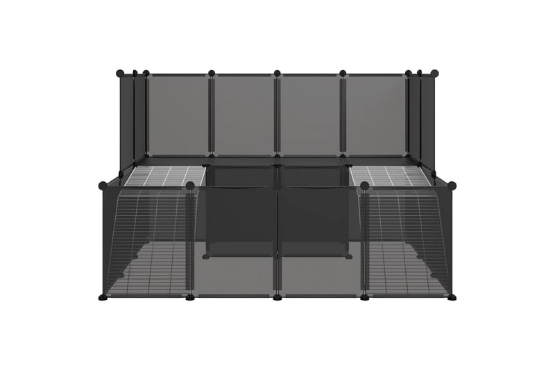 beBasic Smådyrbur svart 143x107x93 cm PP og stål - Svart - Sport & fritid - Til dyrene - Små dyr - Bur smådyr - Kaninbur & kaninhus