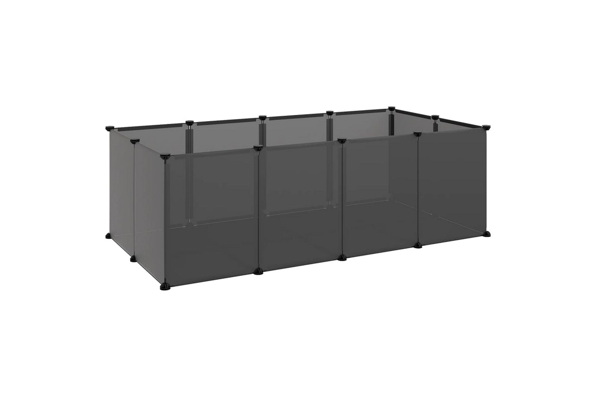 beBasic Smådyrbur svart 144x74x46,5 cm PP og stål - Svart - Sport & fritid - Til dyrene - Små dyr - Bur smådyr - Kaninbur & kaninhus