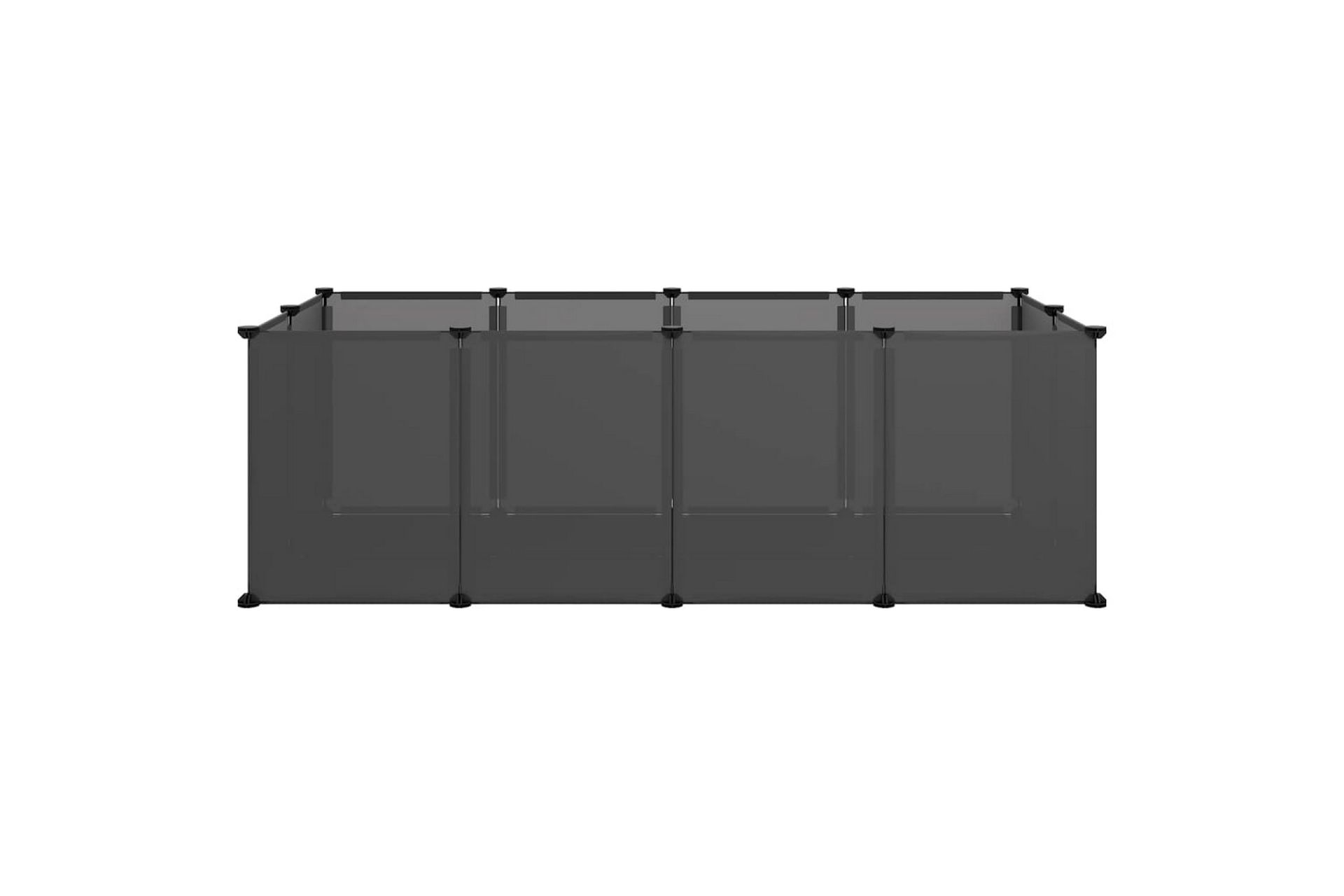 beBasic Smådyrbur svart 144x74x46,5 cm PP og stål - Svart - Sport & fritid - Til dyrene - Små dyr - Bur smådyr - Kaninbur & kaninhus