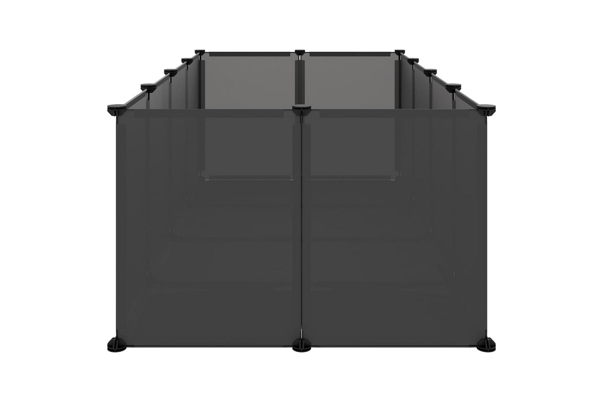 beBasic Smådyrbur svart 144x74x46,5 cm PP og stål - Svart - Sport & fritid - Til dyrene - Små dyr - Bur smådyr - Kaninbur & kaninhus