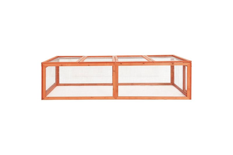 Kaninbur 183x90x46,5 cm heltre gran - Brun - Sport & fritid - Til dyrene - Små dyr - Bur smådyr - Kaninbur & kaninhus