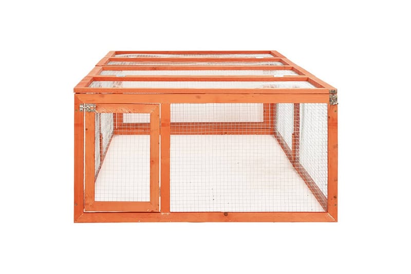 Kaninbur 183x90x46,5 cm heltre gran - Brun - Sport & fritid - Til dyrene - Små dyr - Bur smådyr - Kaninbur & kaninhus