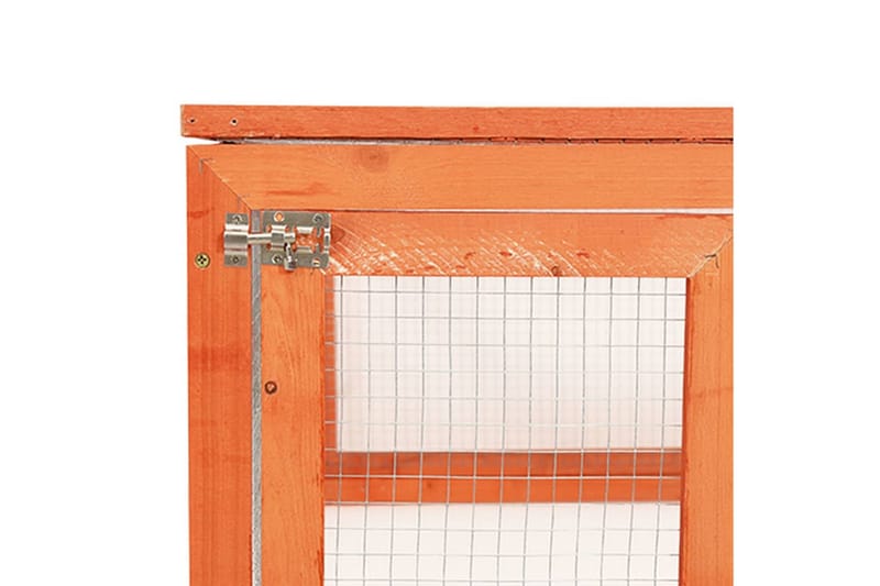 Kaninbur 183x90x46,5 cm heltre gran - Brun - Sport & fritid - Til dyrene - Små dyr - Bur smådyr - Kaninbur & kaninhus