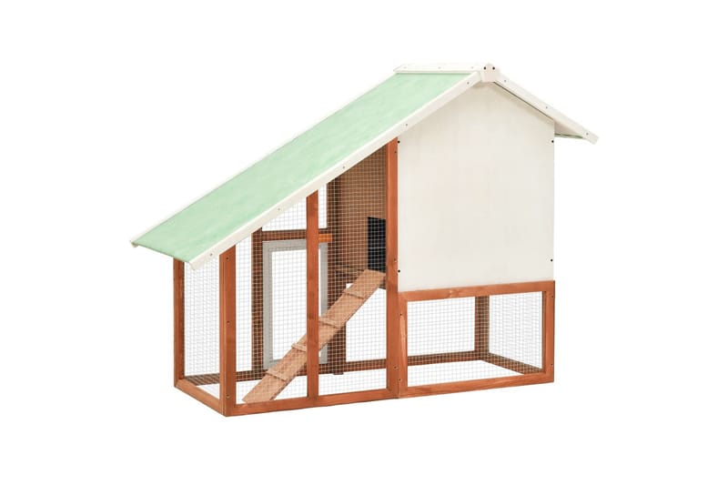 Kaninbur 140x63x120 cm heltre gran - Brun - Sport & fritid - Til dyrene - Små dyr - Bur smådyr - Kaninbur & kaninhus
