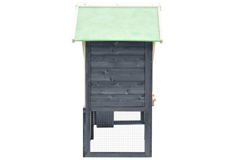 Kaninbur grå og hvit 140x63x120 cm heltre gran - Grå - Sport & fritid - Til dyrene - Små dyr - Bur smådyr - Kaninbur & kaninhus