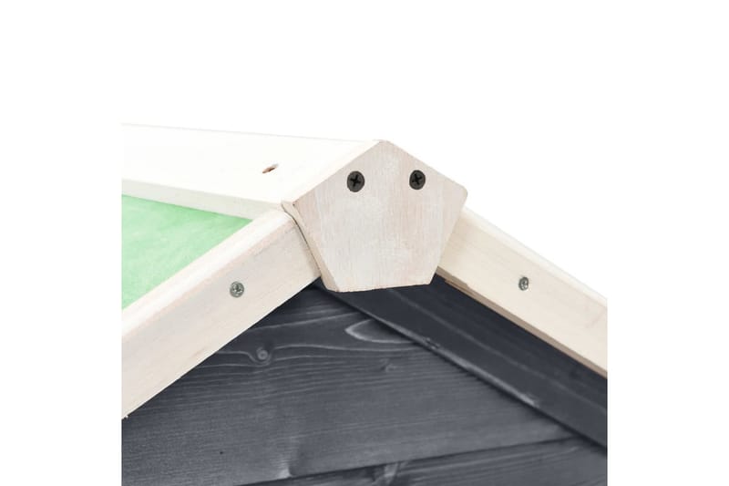 Kaninbur grå og hvit 140x63x120 cm heltre gran - Grå - Sport & fritid - Til dyrene - Små dyr - Bur smådyr - Kaninbur & kaninhus