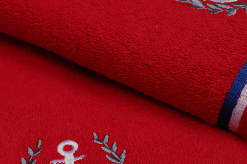 Ashburton Håndkle 2-pk - Rød - Håndklær