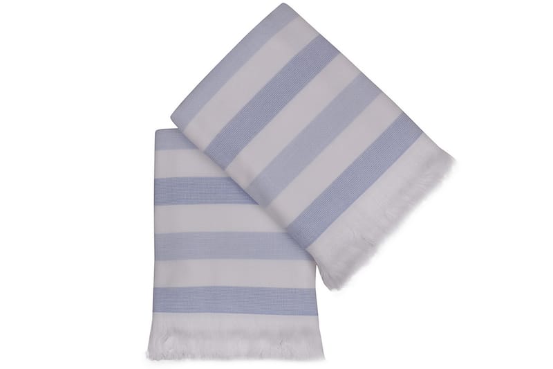 Ashburton Håndkle 2-pk - Blå/Hvit - Håndklær