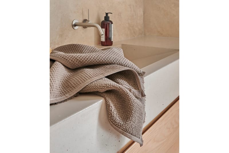 Badelaken Haze Frotté 90 x 150 cm - Brun - Tekstiler - Tekstiler baderom - Håndklær og badehåndkle