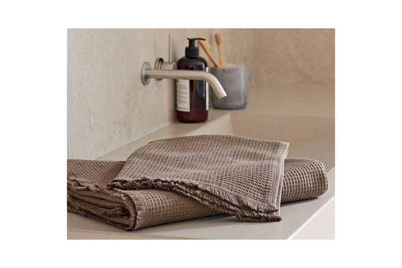 Badelaken Haze Frotté 90 x 150 cm - Brun - Tekstiler - Tekstiler baderom - Håndklær og badehåndkle