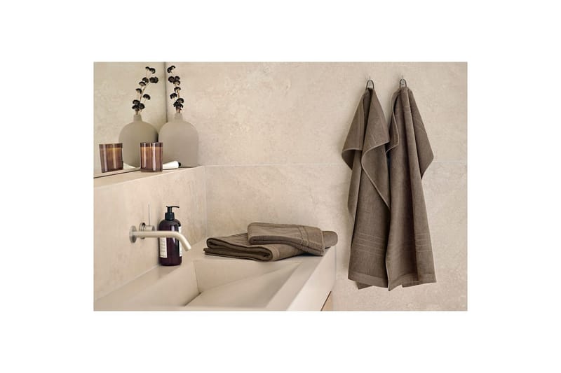 Badelaken Helle Frotté 90 x 150 cm - Brun - Tekstiler - Tekstiler baderom - Håndklær og badehåndkle