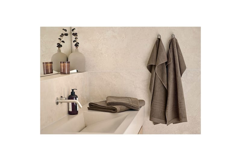 Badelaken Helle Frotté 90 x 150 cm - Brun - Tekstiler - Tekstiler baderom - Håndklær og badehåndkle