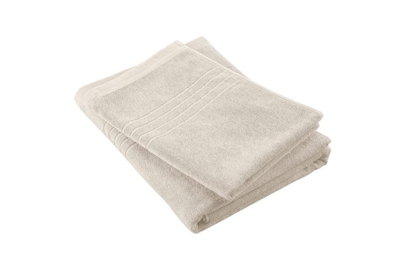 Badelaken Helle Frotté 90 x 150 cm - Sand - Tekstiler - Tekstiler baderom - Håndklær og badehåndkle