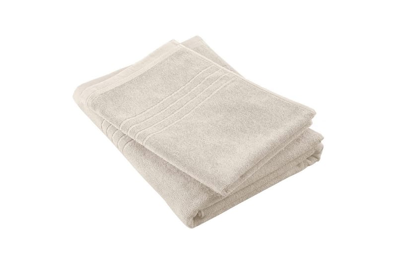 Badelaken Helle Frotté 90 x 150 cm - Sand - Tekstiler - Tekstiler baderom - Håndklær og badehåndkle