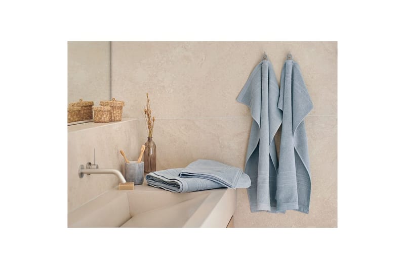 Badematte Helle 50 x 70 cm - Blå - Tekstiler - Tekstiler baderom - Håndklær