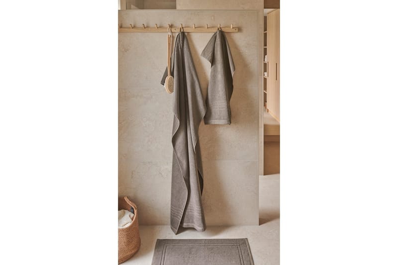 Badematte Helle 50 x 70 cm Brun - Brun - Tekstiler - Tekstiler baderom - Håndklær