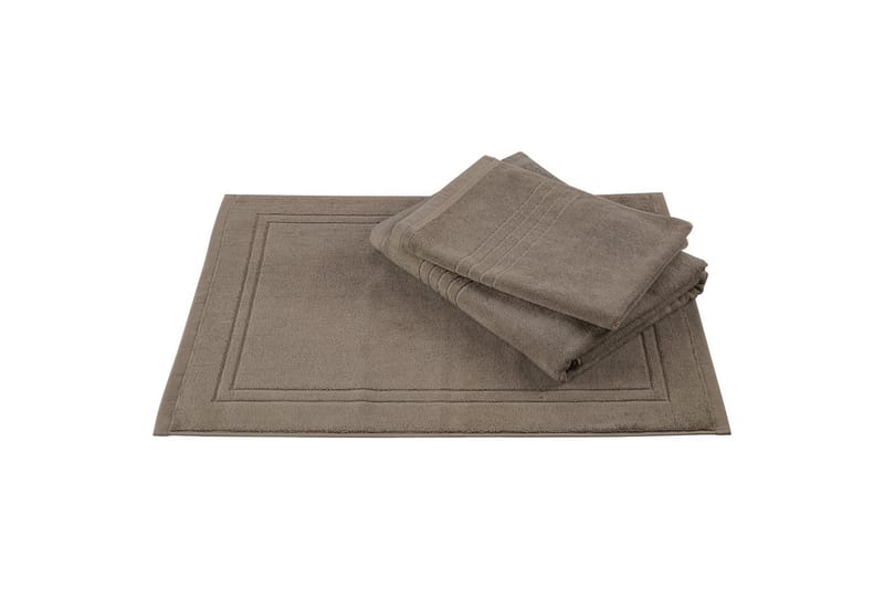 Badematte Helle 50 x 70 cm Brun - Brun - Tekstiler - Tekstiler baderom - Håndklær