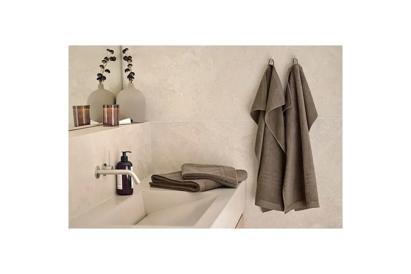 Badematte Helle 50 x 70 cm - Brun - Tekstiler - Tekstiler baderom - Håndklær