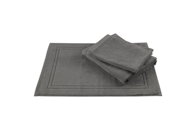 Badematte Helle 50 x 70 cm Grå - Grå - Tekstiler - Tekstiler baderom - Håndklær