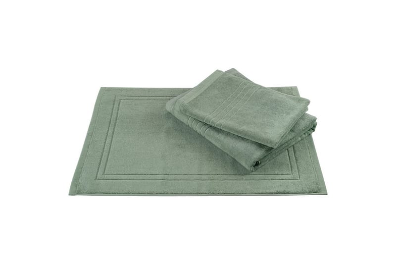 Badematte Helle 50 x 70 cm Grønn - Grønn - Tekstiler - Tekstiler baderom - Håndklær