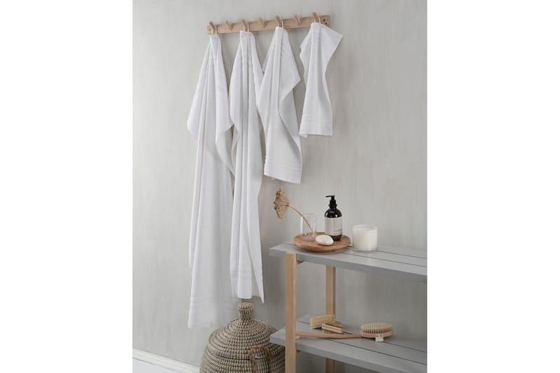 Badestykke Basic Frotté - Hvit - Tekstiler - Tekstiler baderom - Håndklær og badehåndkle