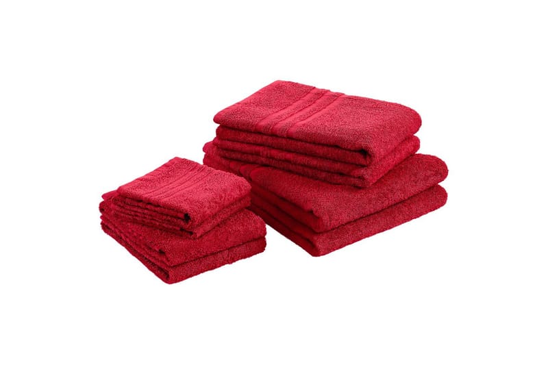 Badestykke Basic Frotté - Rød - Tekstiler - Tekstiler baderom - Håndklær og badehåndkle