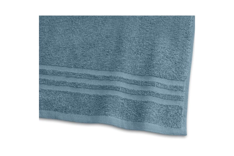Dusjhåndkle Basic Frotté 65 x 130 cm - Blå - Tekstiler - Tekstiler baderom - Håndklær og badehåndkle
