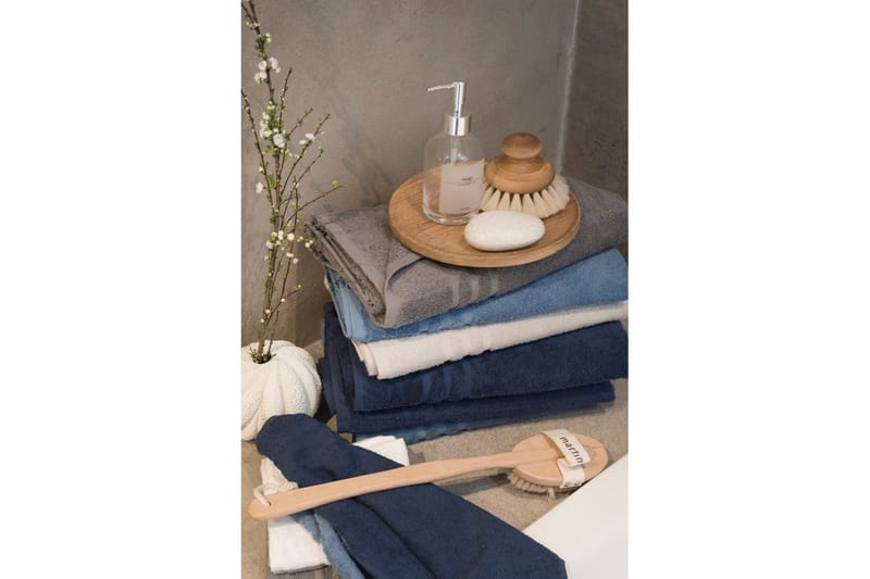 Dusjhåndkle Basic Frotté 65 x 130 cm - Grå - Tekstiler - Tekstiler baderom - Håndklær