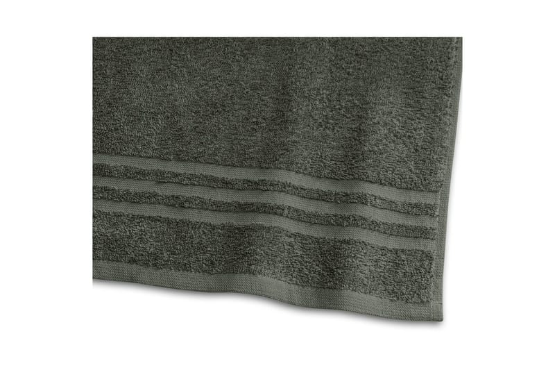 Dusjhåndkle Basic Frotté 65 x 130 cm - Mørk grønn - Tekstiler - Tekstiler baderom - Håndklær