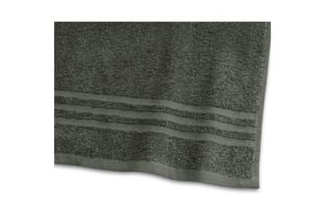 Dusjhåndkle Basic Frotté 65 x 130 cm - Mørk grønn - Tekstiler - Tekstiler baderom - Håndklær