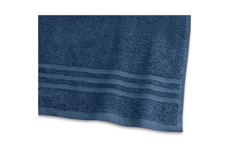 Dusjhåndkle Basic Frotté 65 x 130 cm - Marineblå - Tekstiler - Tekstiler baderom - Håndklær