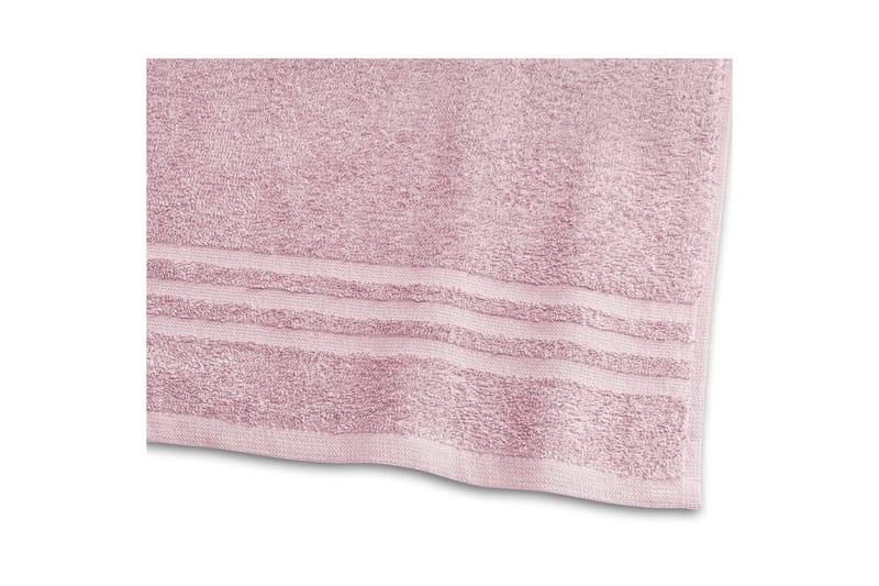 Dusjhåndkle Basic Frotté 65 x 130 cm - Rosa - Tekstiler - Tekstiler baderom - Håndklær