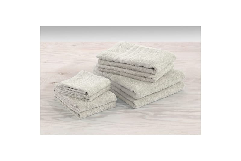 Dusjhåndkle Basic Frotté 65 x 130 cm - Sand - Tekstiler - Tekstiler baderom - Håndklær