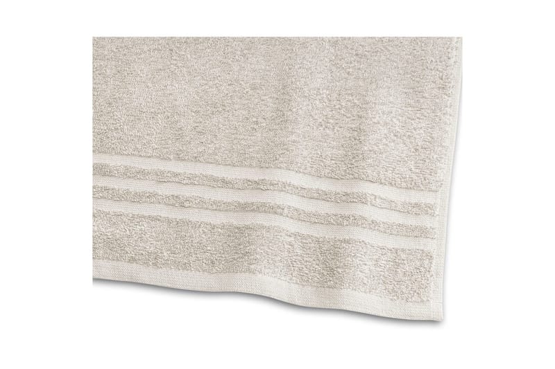 Dusjhåndkle Basic Frotté 65 x 130 cm - Sand - Tekstiler - Tekstiler baderom - Håndklær
