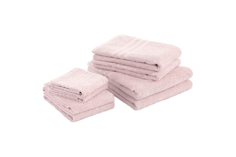 Frotté Basic 50 x 70 cm Rosa - Rosa - Tekstiler - Tekstiler baderom - Håndklær