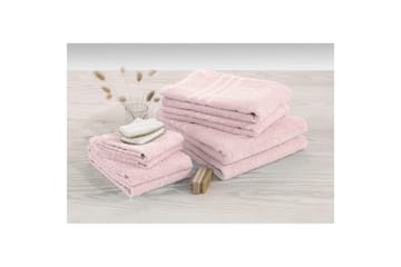 Frotté Basic 60 x 130 cm Rosa - Rosa - Tekstiler - Tekstiler baderom - Håndklær