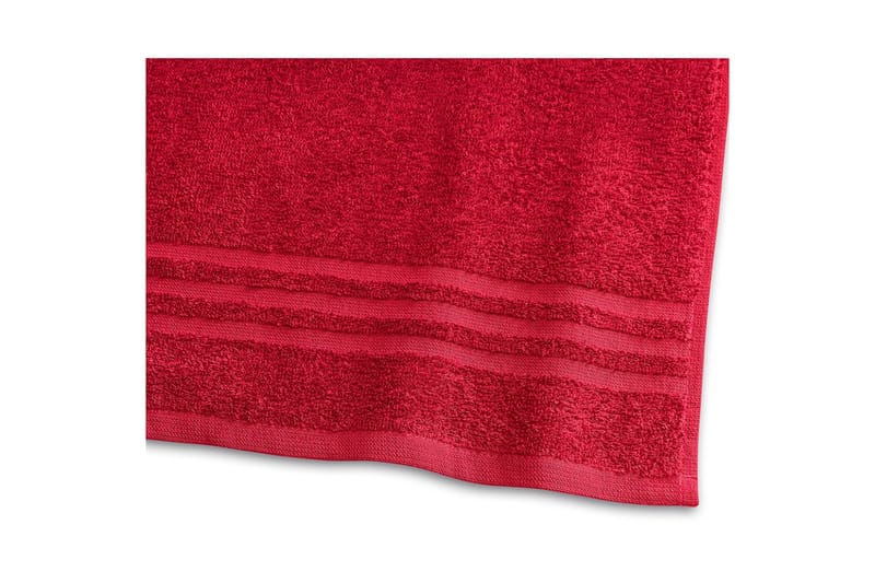 Frotté Basic 90 x 150 cm Rød - Rød - Tekstiler - Tekstiler baderom - Håndklær og badehåndkle