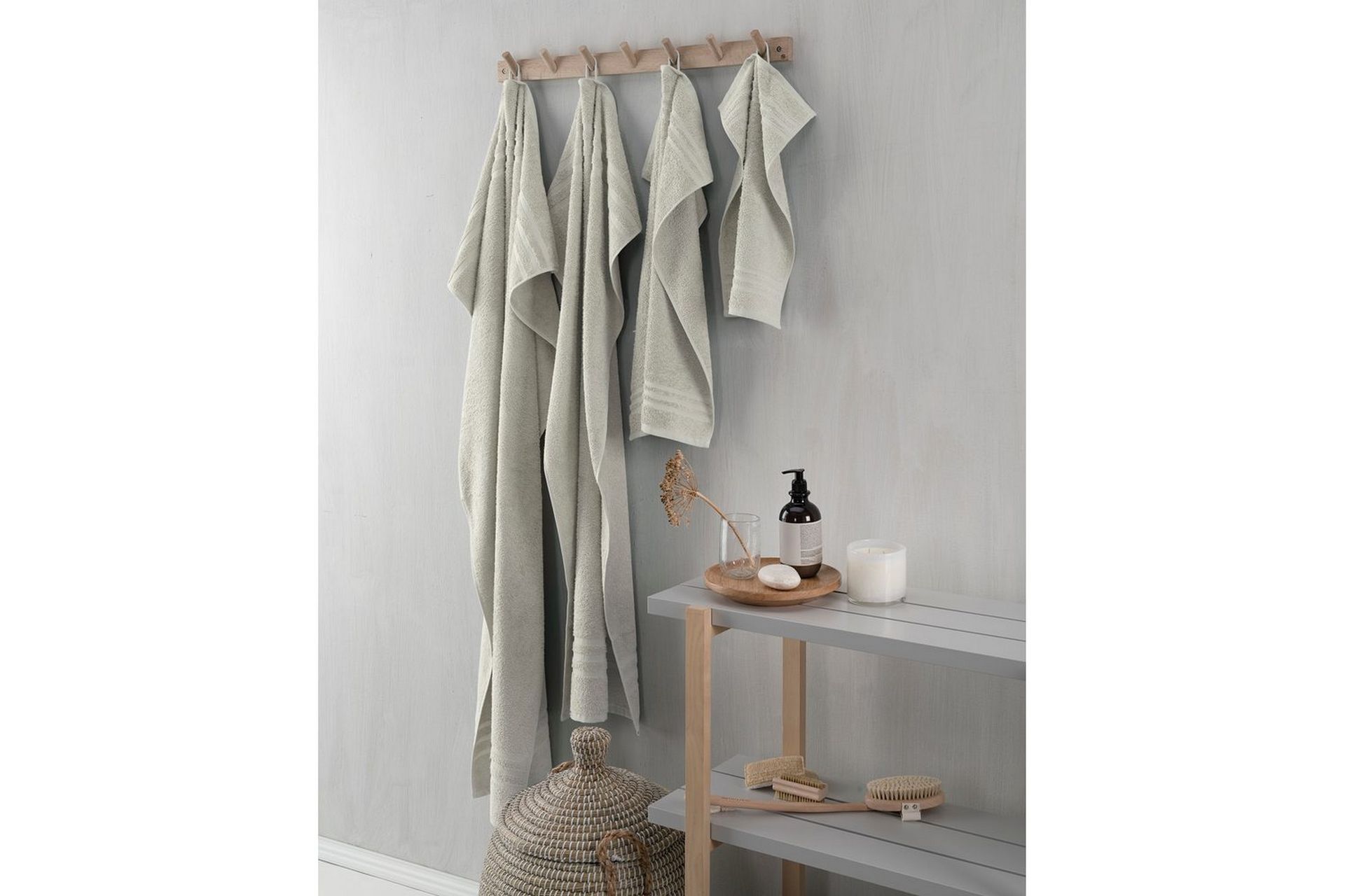 Frotté Basic 90 x 150 cm Sand - Sand - Tekstiler - Tekstiler baderom - Håndklær og badehåndkle