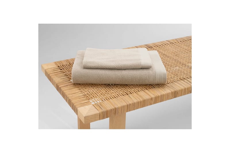 Frotté Enzo 50 x 70 cm Sand - Sand - Tekstiler - Tekstiler baderom - Håndklær