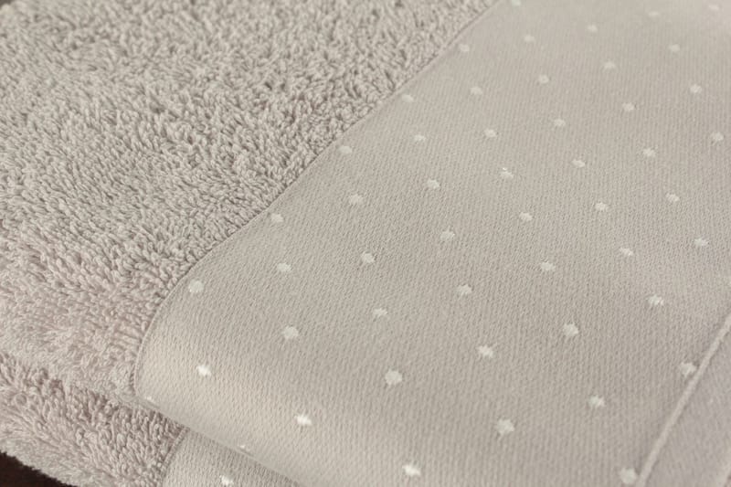 aheser Håndkle 50x90 cm 2-pk - Lysegrå/Hvit - Tekstiler - Tekstiler baderom - Håndklær