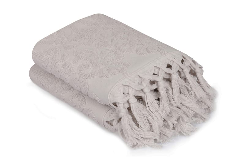 aheser Håndkle 50x90 cm 2-pk - Grålilla - Håndklær