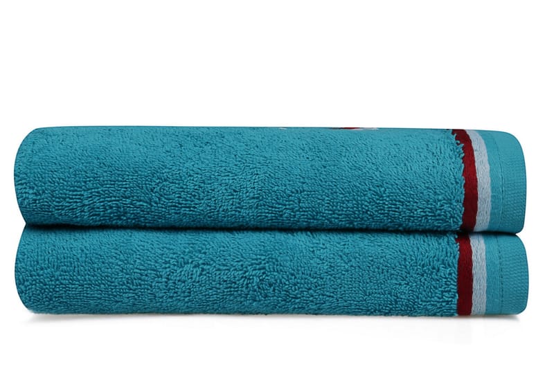 Ashburton Håndkle 2-pk - Turkis - Tekstiler - Tekstiler baderom - Håndklær