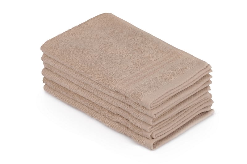 Ashburton Vaskeklut 6-pk - Beige - Tekstiler - Tekstiler baderom - Håndklær