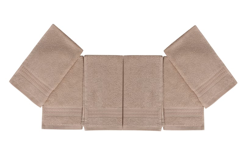 Ashburton Vaskeklut 6-pk - Beige - Tekstiler - Tekstiler baderom - Håndklær