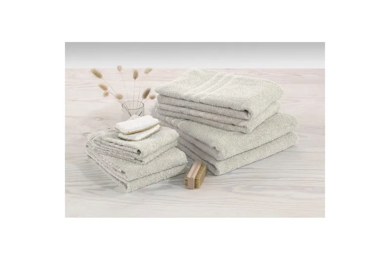 Gjesthåndkle Basic Frotté - Sand - Tekstiler - Tekstiler baderom - Håndklær