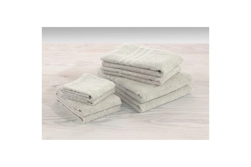 Gjesthåndkle Basic Frotté - Sand - Tekstiler - Tekstiler baderom - Håndklær