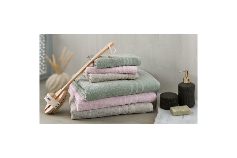 Gästehåndkle Basic Frotté - Rosa - Tekstiler - Tekstiler baderom - Håndklær
