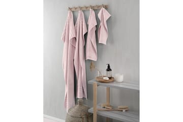 Gästehåndkle Basic Frotté - Rosa - Tekstiler - Tekstiler baderom - Håndklær
