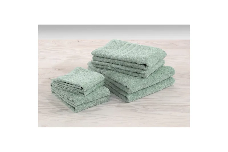 Gjesthåndkle Basic Frotté - Grønn - Tekstiler - Tekstiler baderom - Håndklær